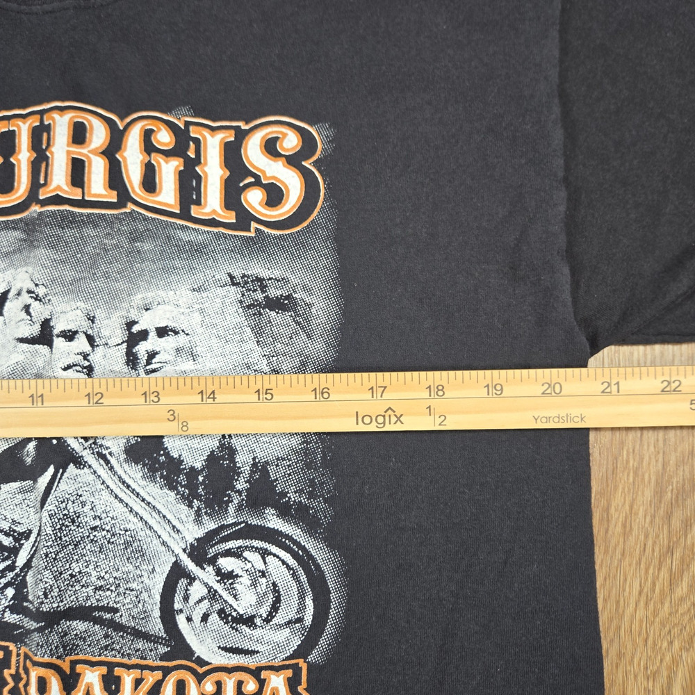 Sturgis 2009 Rally T Shirt Mens L Black Eagle Mount Rushmore Biker Y2K - Picture 6 of 7